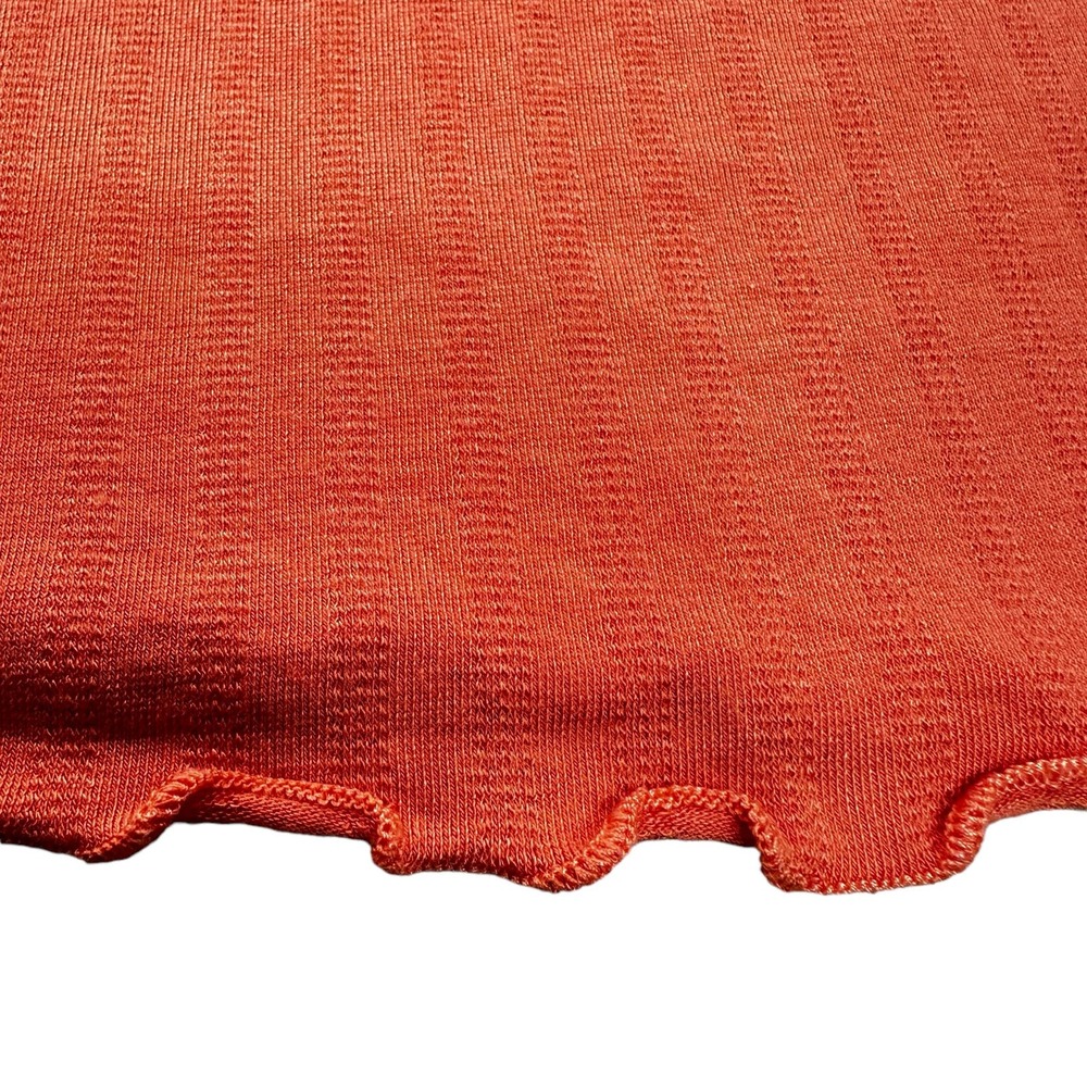 Gudrun Sjogen Sleeveless Midi Dress Medium Orange Cactus Stretch Scoop Scandi - Picture 11 of 16
